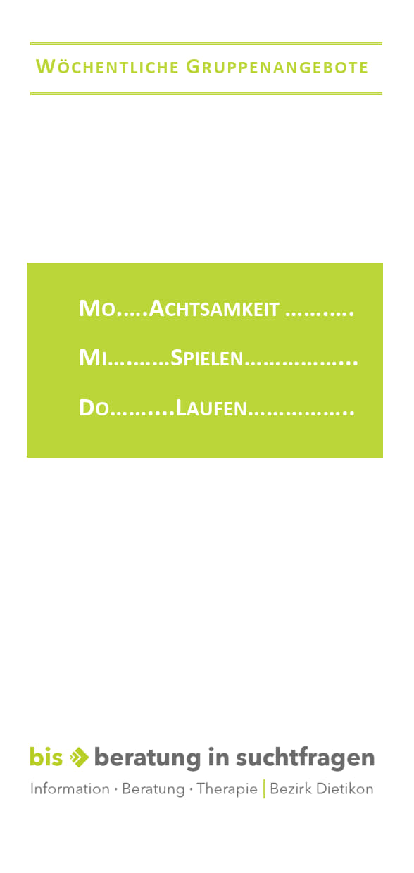 Tägliches Gruppenangebot