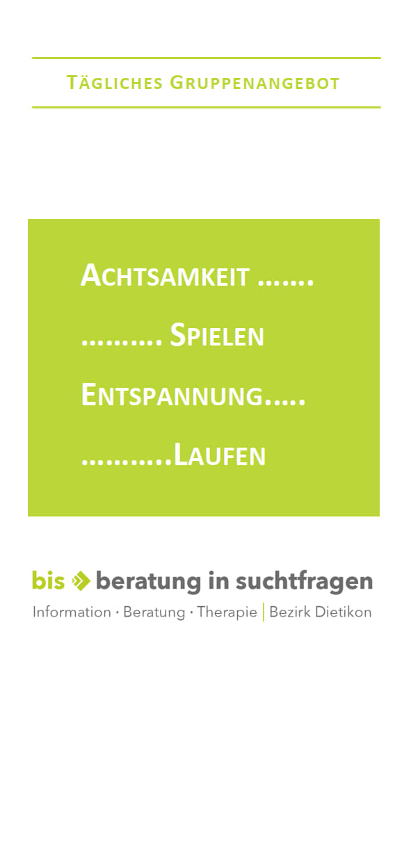 Flyer - Tägliches Gruppenangebot