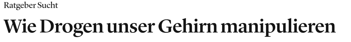 Wie Drogen unser Gehirn manipulieren